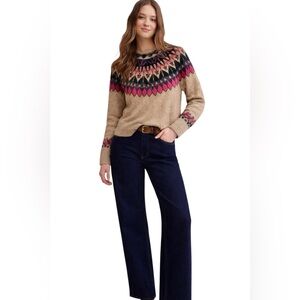 Vince Camuto CeCe Fair Isle Ski Sweater L
